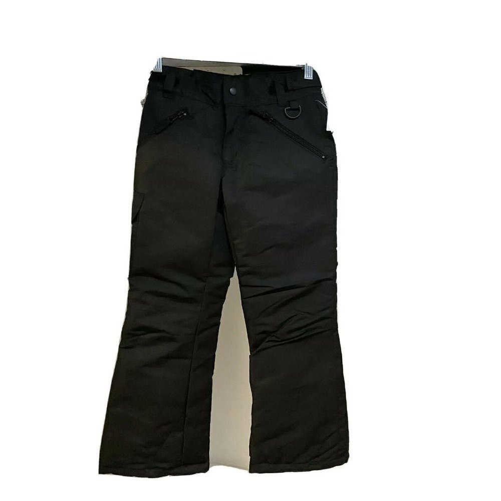 Athletech Kids Youth Black Snow Ski Pants M 7/8